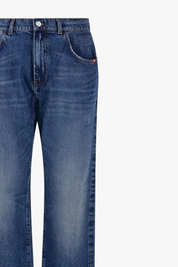 Jeans Blu Uomo Effetto Stonewashed - 3