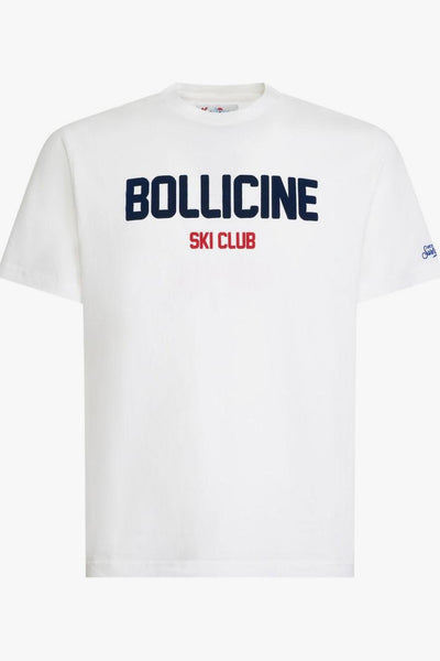 Saint Barth T-Shirt Bianco Uomo Ski Club