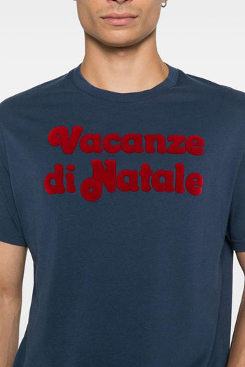 Saint Barth T-Shirt Blu Uomo Vacanze di Natale - 5