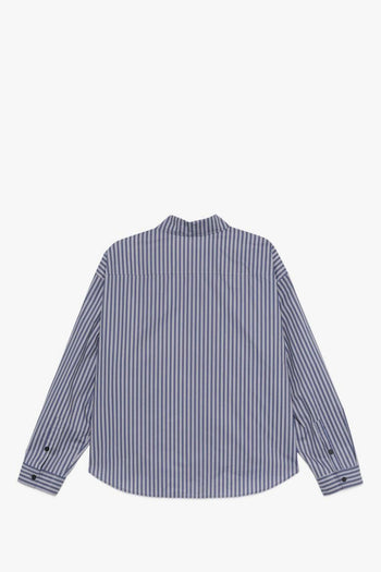 Camicia Rigata Uomo Beige-Blu - 2
