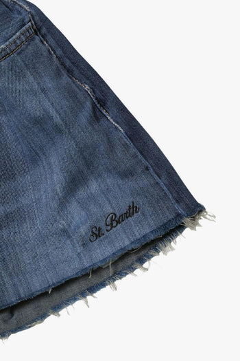 Saint Barth Short Arizona Denim Donna Blu - 3