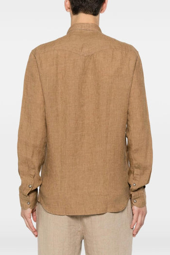 Camicia Western Uomo Mostarda - 2