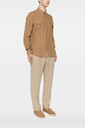 Camicia Western Uomo Mostarda - 4