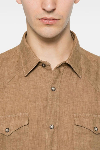 Camicia Western Uomo Mostarda - 5