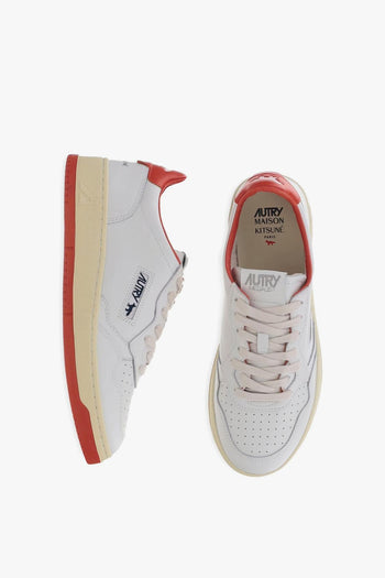 x Maison Kitsuné Medalist Uomo Scarpa Bianco-Rosso - 3