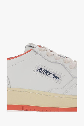 x Maison Kitsuné Medalist Uomo Scarpa Bianco-Rosso - 4