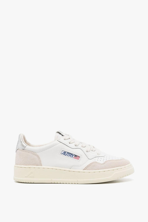 Medalist Donna Sneakers Bianco-Beige-Argento