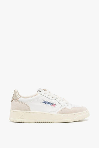 Medalist Sneakers Bianco-Beige-Oro Donna