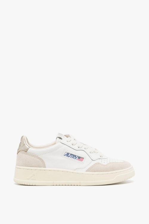 Medalist Sneakers Bianco-Beige-Oro Donna