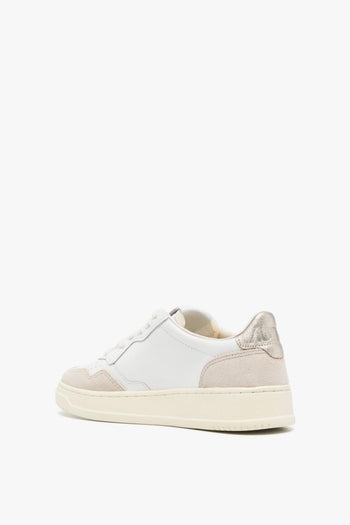 Medalist Sneakers Bianco-Beige-Oro Donna - 3