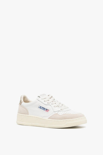Medalist Sneakers Bianco-Beige-Oro Donna - 4