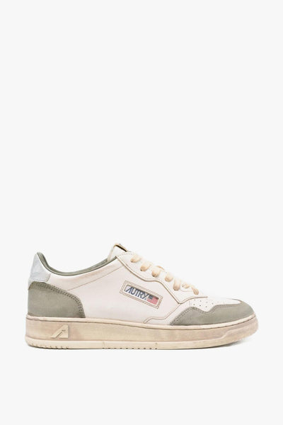 Super Vintage Uomo Scarpa Bianco-Grigio