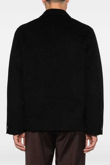 Giacca-Camicia Nero Uomo con Colletto - 3