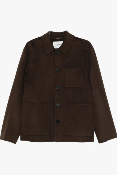 Giacca Marrone Uomo con Bottoni