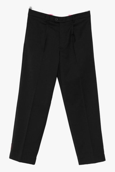 Pantalone Nero Uomo con Pinces