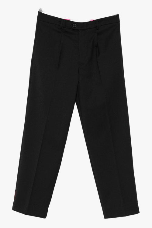 Pantalone Nero Uomo con Pinces