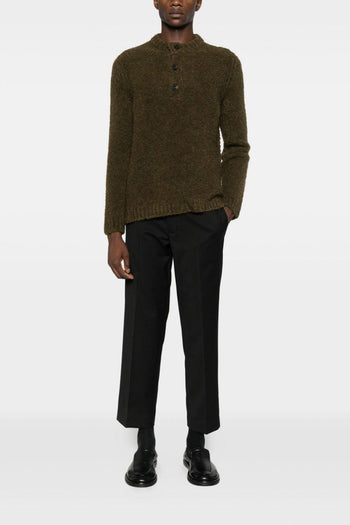 Pantalone Nero Uomo con Pinces - 2