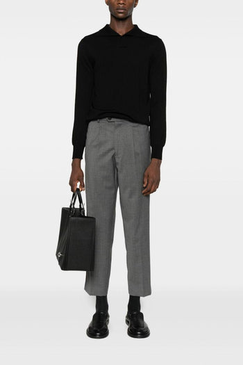 Pantalone Grigio Uomo Dritto - 2