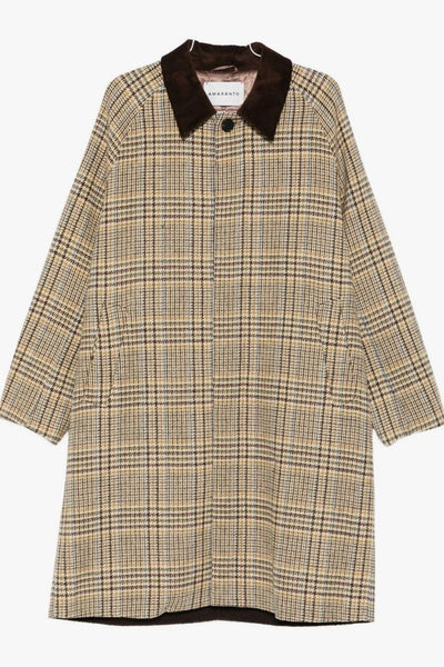 Cappotto Marrone Uomo a Quadri