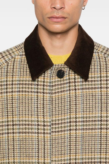 Cappotto Marrone Uomo a Quadri - 3