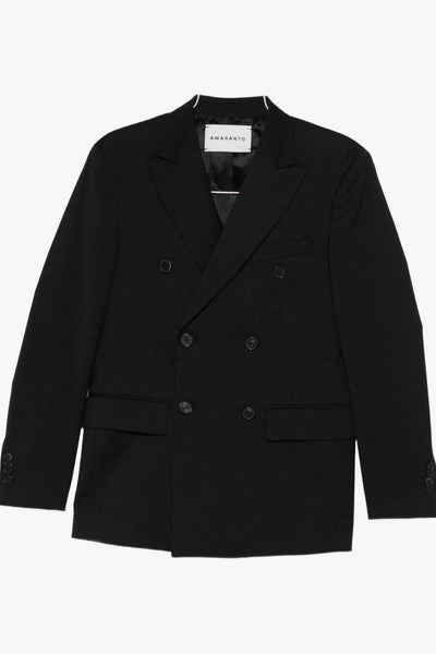 Giacca Nero Uomo Doppiopetto