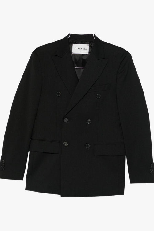 Giacca Nero Uomo Doppiopetto