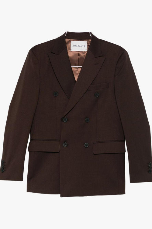 Giacca Marrone Uomo Doppiopetto