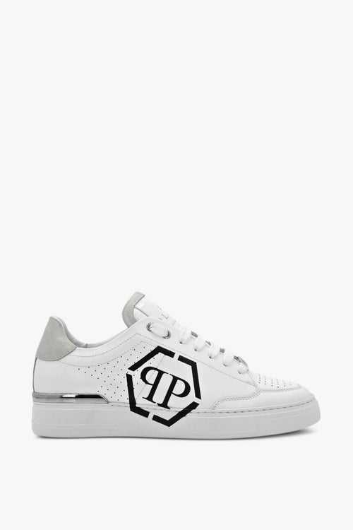 Scarpa Bianco Uomo Logo Hexagon