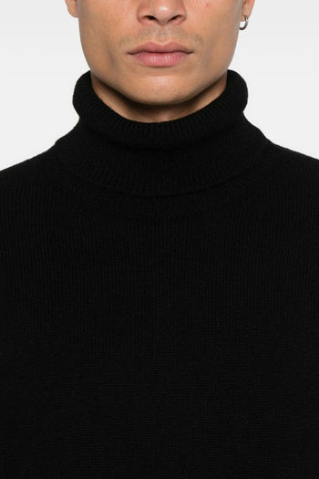 Maglia Nero Uomo Collo Alto - 2