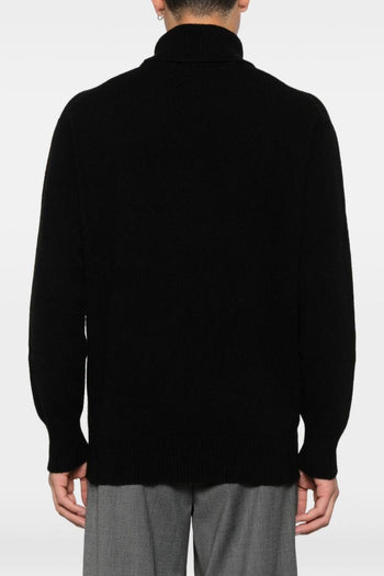 Maglia Nero Uomo Collo Alto - 5
