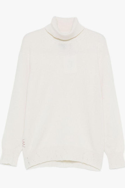 Maglia Bianco Uomo Collo Alto