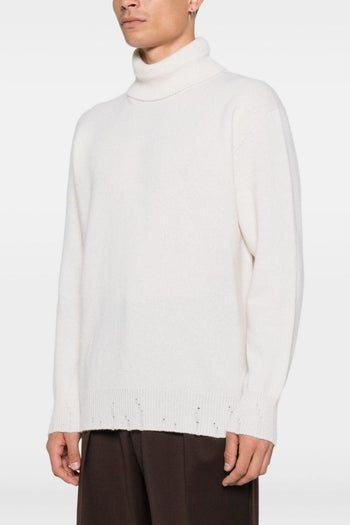 Maglia Bianco Uomo Collo Alto - 3