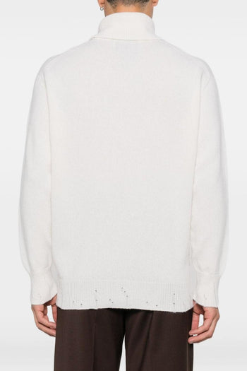 Maglia Bianco Uomo Collo Alto - 4