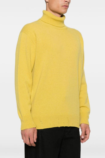 Maglia Giallo Uomo Collo Alto - 3