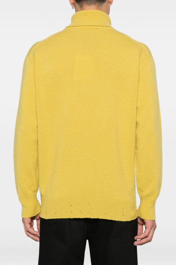 Maglia Giallo Uomo Collo Alto - 4