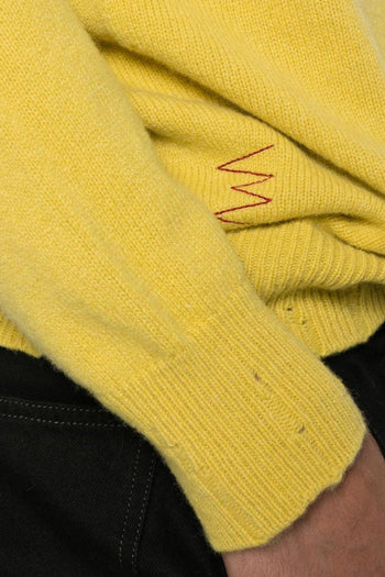 Maglia Giallo Uomo Collo Alto - 5