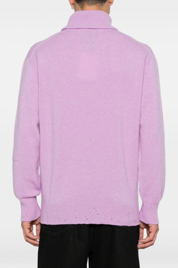 Maglia Viola Uomo Collo Alto - 2