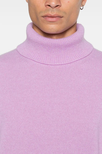 Maglia Viola Uomo Collo Alto - 5