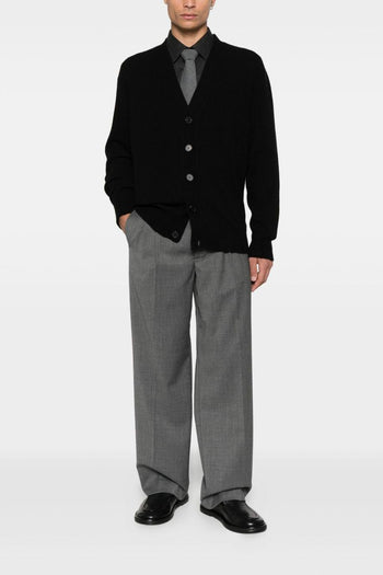 Cardigan Nero Uomo con Bottoni - 3