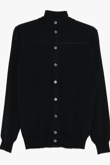 Cardigan Blu Uomo con Bottoni - 5