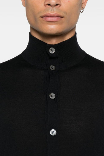 Cardigan Blu Uomo con Bottoni - 4