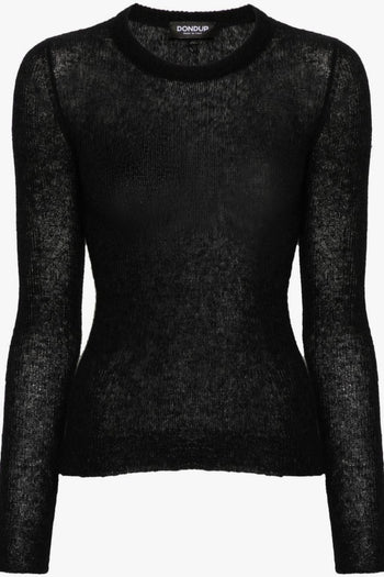 Maglia Nero Donna Aderente - 5