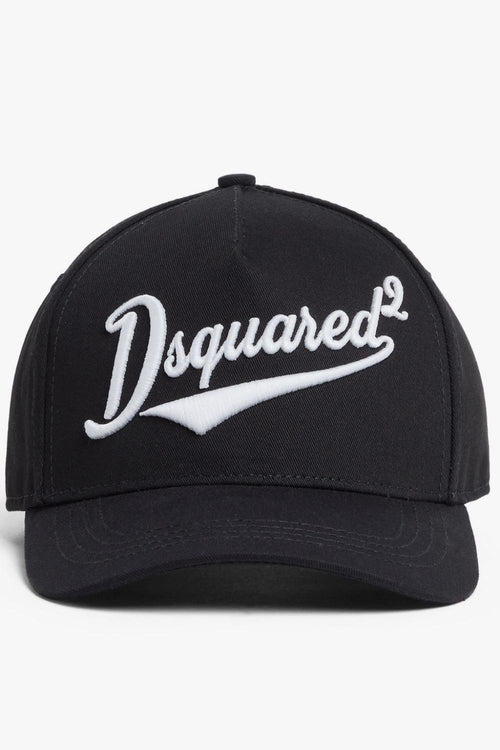 2 Ricamo Logo Uomo Cappellino Nero