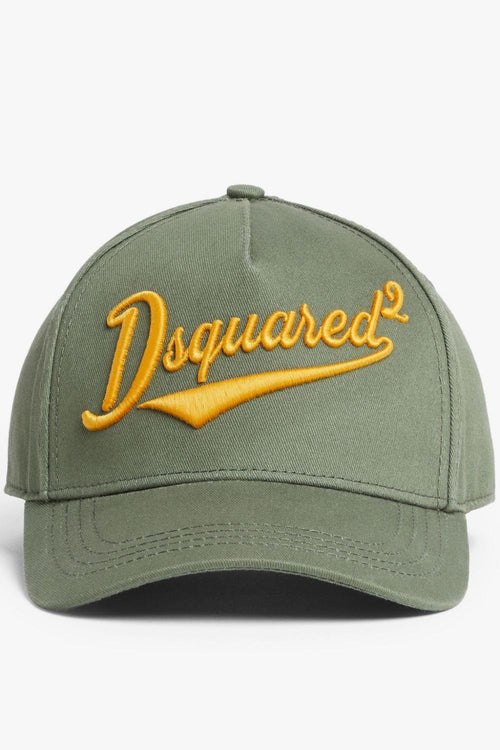 2 Ricamo Logo Uomo Cappellino Verde