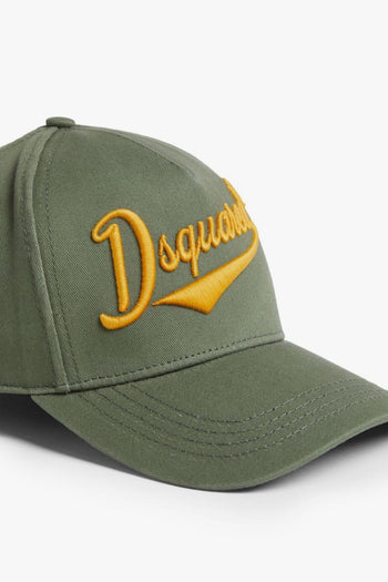 2 Ricamo Logo Uomo Cappellino Verde - 2