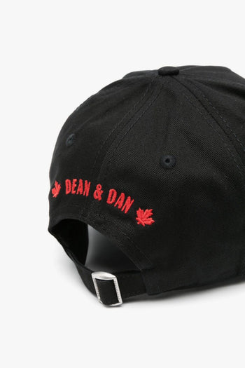 2 Uomo Cappellino Nero Patch Logo - 2