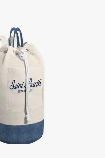 Saint Barth Zaino Beach Uomo Bianco-Blu - 2