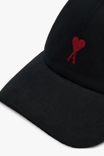 Ami Paris Ami de Coeur Uomo Cappellino Nero - 3