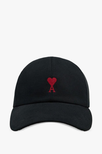 Ami Paris Ami de Coeur Uomo Cappellino Nero - 2