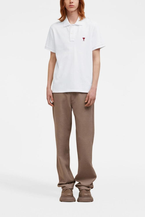 Ami Paris Polo Ami de Coeur Uomo Bianco